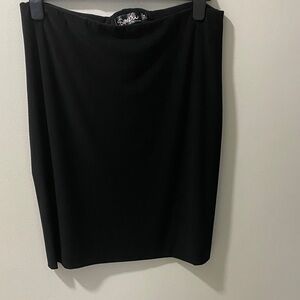 Sympli Elegant Black Pencil Skirt